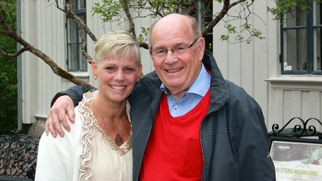 Caroline Carlsted and her father