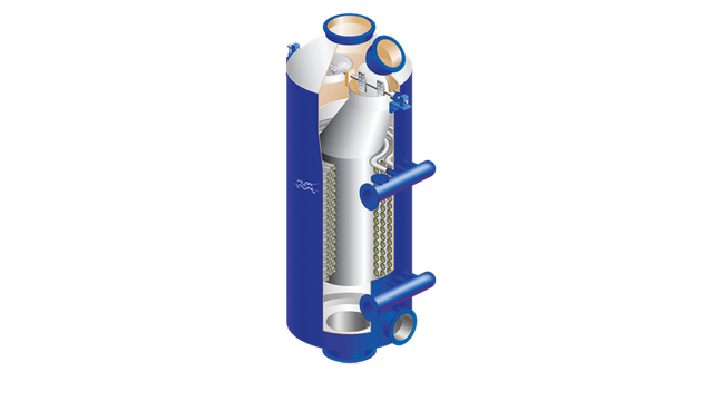 Aalborg EX是一种强制循环的立式加热器，用于从废气中的热量回收。-thermal fluid system